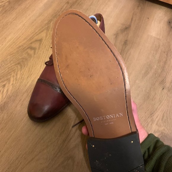 Bostonian Dress Shoes Lace Up. Cap Toe size 8.5